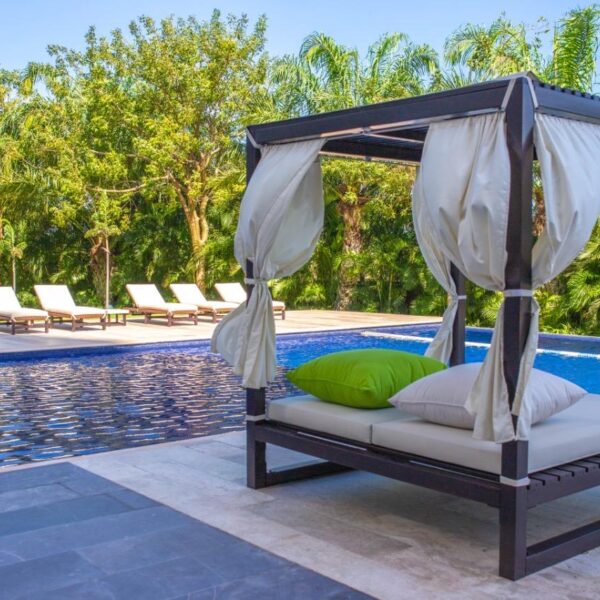 Gazebo ZeroMadera Waterproof (con cojín)