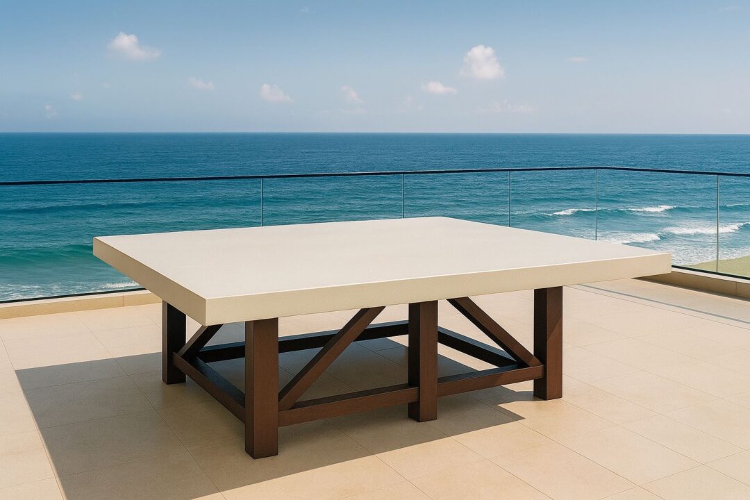 Mesa Finlandia rectangular con cubierta Ramstone - Imagen 3