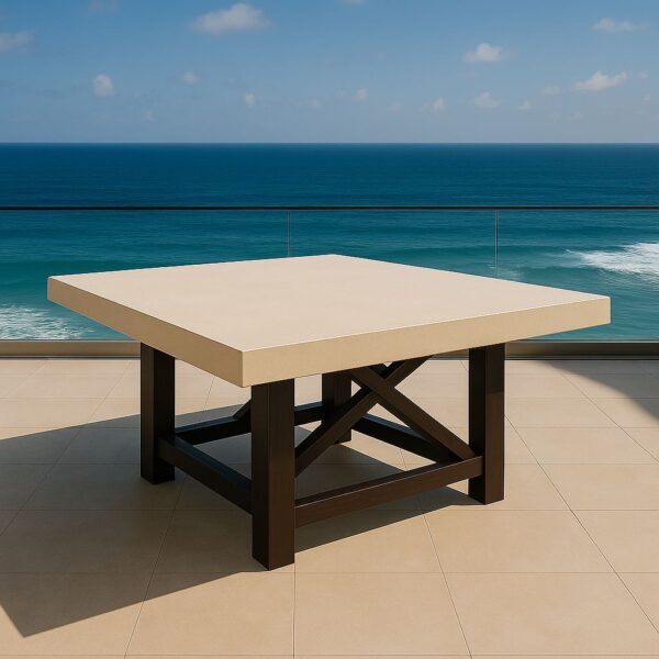 Mesa Finlandia cuadrado con cubierta Ramstone