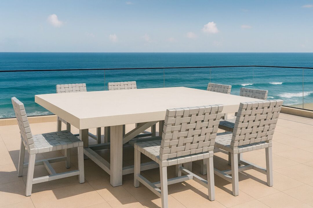Mesa Finlandia rectangular con cubierta Ramstone
